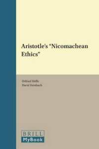 アリストテレスのニコマス倫理学<br>Aristotle's Nicomachean Ethics