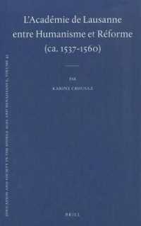 L'Academie de Lausanne entre humanisme et Reforme : ca. 1537-1560 (Education and Society in the Middle Ages and Renaissance)