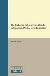 The Tocharian Subjective : A Study in Syntax and Verbal Stem Formation (Brill's Studies in Indo-european Languages & Linguistics)