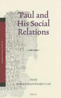 Paul and His Social Relations (Pauline Studies)