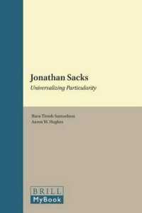 Jonathan Sacks : Universalizing Particularity (Library of Contemporary Jewish Philosophers)