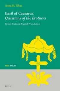 Basil of Caesarea - Questions of the Brothers : Syriac Text and English Translation (Texts and Studies in Eastern Christianity)