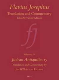 Flavius Josephus : Judean Antiquities 15 (Flavius Josephus Translation and Commentary)