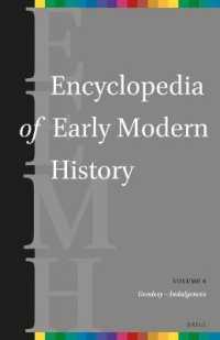 近代百科事典（英語版）第６巻<br>Encyclopedia of Early Modern History, volume 6 : (Geodesy - Indulgences) (Encyclopedia of Early Modern History)