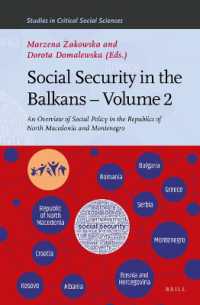 Social Security in the Balkans - Volume 2 : An Overview of Social Policy in the Republics of North Macedonia and Montenegro (Studies in Critical Social Sciences)