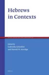 Hebrews in Contexts (Ancient Judaism and Early Christianity)