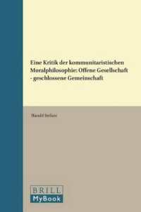 Eine Kritik der kommunitaristischen Moralphilosophie : Offene Gesellschaft – geschlossene Gemeinschaft (Schriftenreihe zur Philosophie Karl R. Poppers und des Kritischen Rationalismus / Series in the Philosophy of Karl R. Popper and Critical Ra