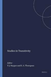 Studies in Transitivity (Syntax and Semantics)