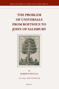 The Problem of Universals from Boethius to John of Salisbury (Brill's Studies in Intellectual History)