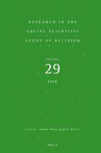 Research in the Social Scientific Study of Religion, Volume 29 (Research in the Social Scientific Study of Religion)