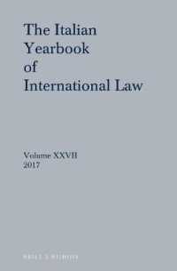 Italian Yearbook of International Law 27 (2017) (Italian Yearbook of International Law)