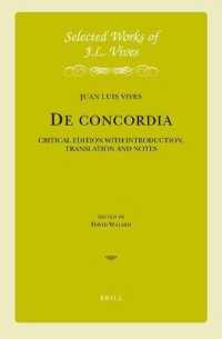 De concordia : Critical Edition with Introduction, Translation and Notes (Selected Works of Juan Luis Vives)