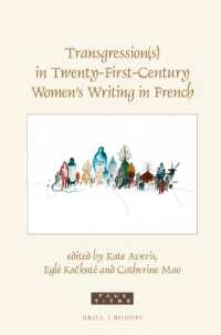 Transgression(s) in Twenty-First-Century Women's Writing in French (Faux Titre)