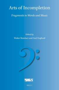 Arts of Incompletion : Fragments in Words and Music (Word and Music Studies)