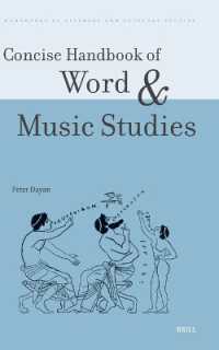 Concise Handbook of Word and Music Studies (Handbooks of Literary and Cultural Studies)