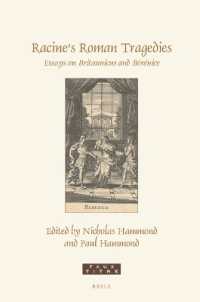 Racine's Roman Tragedies : Essays on Britannicus and Bérénice (Faux Titre)