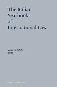 Italian Yearbook of International Law 31 (2021) (Italian Yearbook of International Law)