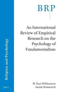 An International Review of Empirical Research on the Psychology of Fundamentalism (Brill Research Perspectives in Humanities and Social Sciences / Brill Research Perspectives in Religion and Psychology)