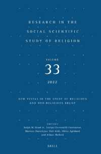 Research in the Social Scientific Study of Religion, Volume 33 : New Vistas in the Study of Religious and Non-religious Belief (Research in the Social Scientific Study of Religion)