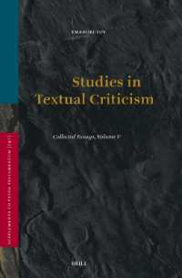 Studies in Textual Criticism : Collected Essays, Volume V (Vetus Testamentum, Supplements)
