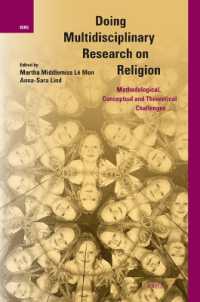 Doing Multidisciplinary Research on Religion : Methodological, Conceptual and Theoretical Challenges (International Studies in Religion and Society)