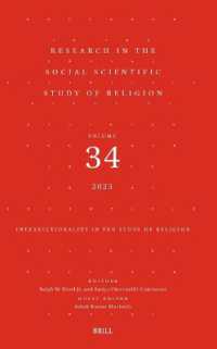 Research in the Social Scientific Study of Religion, Volume 34 : Intersectionality in the Study of Religion (Research in the Social Scientific Study of Religion)