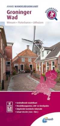 Groninger Wad: Winsum-Pieterburen-Uithuizen region map (Wandelregiokaarten)