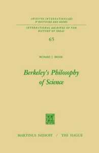 Berkeley's Philosophy of Science (International Archives of the History of Ideas / Archives Internationales D'hstoire Des Idees S.) -- Hardback
