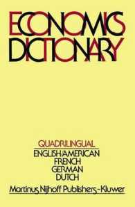 Quadrilingual Economics Dictionary : English/American, French, German, Dutch