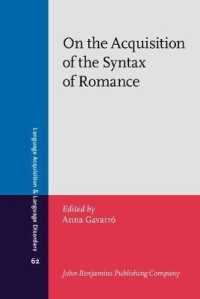 On the Acquisition of the Syntax of Romance (Language Acquisition and Language Disorders)