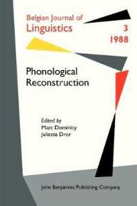 Phonological Reconstruction (Belgian Journal of Linguistics)
