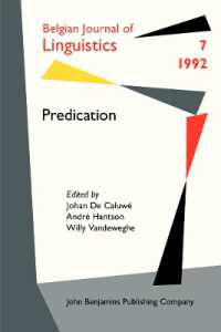 Predication (Belgian Journal of Linguistics)