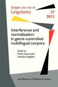 Interference and normalization in genre-controlled multilingual corpora (Belgian Journal of Linguistics)