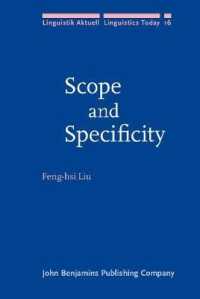 Scope and Specificity (Linguistik Aktuell/linguistics Today)