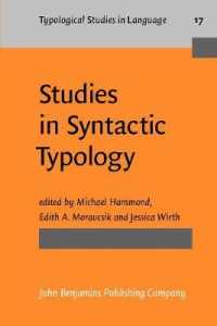 Studies in Syntactic Typology (Typological Studies in Language)