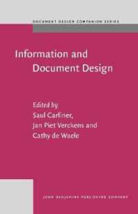 情報・文書デザイン：種々の最新研究<br>Information and Document Design : Varieties on Recent Research (Document Design Companion Series)