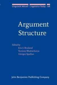 項構造<br>Argument Structure (Linguistik Aktuell/linguistics Today)