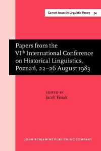 Papers from the VIth International Conference on Historical Linguistics, Poznań, 22–26 August 1983 (Current Issues in Linguistic Theory)