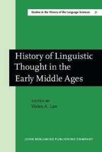 History of Linguistic Thought in the Early Middle Ages (Studies in the History of the Language Sciences)