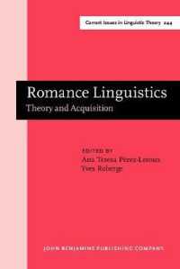 Romance Linguistics : Theory and Acquisition. Selected papers from the 32nd Linguistic Symposium on Romance Languages (LSRL), Toronto, April 2002 (Current Issues in Linguistic Theory)