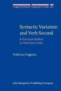 Syntactic Variation and Verb Second : A German dialect in Northern Italy (Linguistik Aktuell/linguistics Today)
