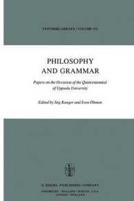 Philosophy and Grammar : Papers on the Occasion of the Quincentennial of Uppsala University (Synthese Library)