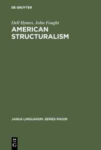 American Structuralism (Janua Linguarum. Series Maior)