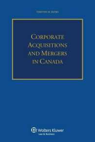 カナダにおけるM&A<br>Corporate Acquisitions and Mergers in Canada