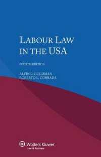 米国の労働法（第４版）<br>Labour Law in the USA （4TH）