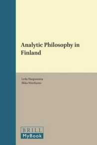 フィンランドの分析哲学<br>Analytic Philosophy in Finland (Poznań Studies in the Philosophy of the Sciences and the Humanities)