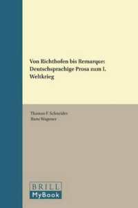 Von Richthofen bis Remarque : Deutschsprachige Prosa zum I. Weltkrieg (Amsterdamer Beiträge zur neueren Germanistik)