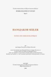 Hansjakob Seiler. Notice Bio-bibliographique Suivie D'un Entretien Entre Hansjakob Seiler Et Jacques Francois, Et De Deux Exposes De Synthese De Hansjakob Seiler 'Uber Das Verhaltnis Von Sprachuniversalienforschung Und Sprachtypologie: Ruckblick Und