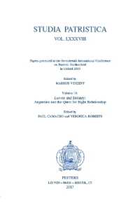 Studia Patristica. Vol. LXXXVIII - Papers presented at the Seventeenth International Conference on Patristic Studies held in Oxford 2015 : Volume 14: Latreia and Idolatry: Augustine and the Quest for Right Relationship (Studia patristica)