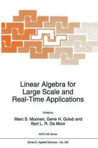 Linear Algebra for Large Scale and Real-time Applications (NATO Science Series E)